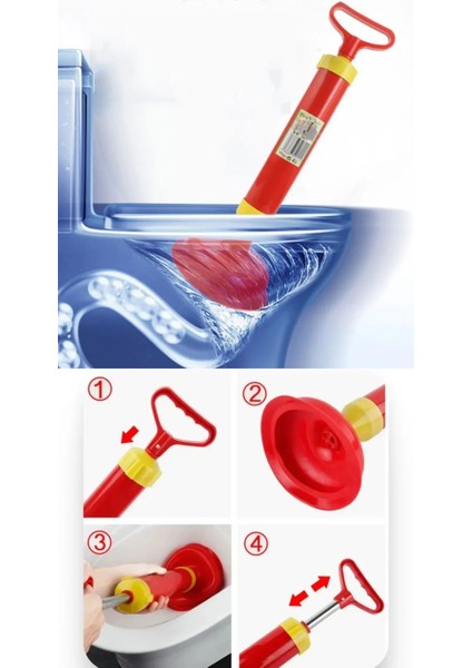 Pistonlu Lüks Klozet Açma Pompası Seti 717213 Yüksek Dayanıklılık ve Ergonomik Tasarım modelleri