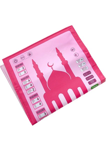 Sesli Namaz Kıldıran Çocuklar İçin Benim Seccadem Naylon Malzeme ile Eğitici Tasarım