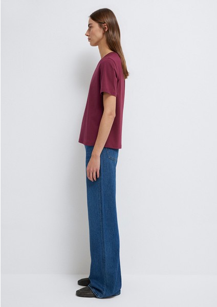 Bordo Basic Tişört 1600965-70393