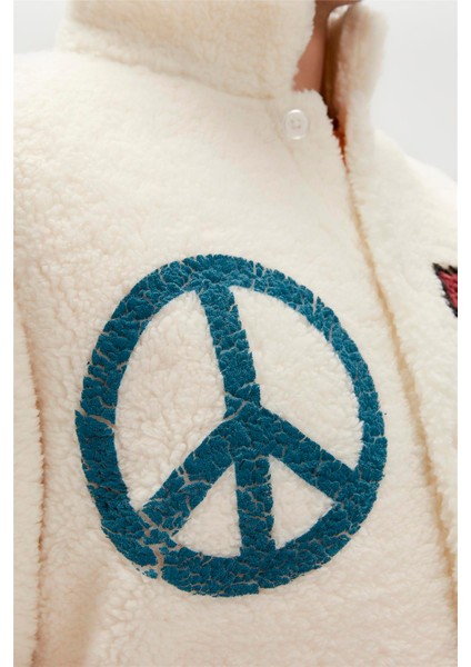 Freedom Plush Marshmallow Beyaz Erkek Sweatshirt