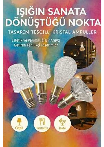 Crystal Lıght 4W LED Ampul modelleri