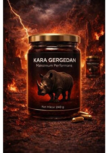 Kara Gergedan Macun 240 gr Enerji ve Güç Desteği fırsatları