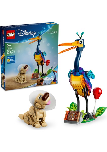 LEGO ® ǀ Disney ve Pixar Kevin ve Dug 43290 - 9 Yaş ve Üzeri Çocuklar için 2 Figür İçeren Yaratıcı Oyuncak Yapım Seti (628 Parça)