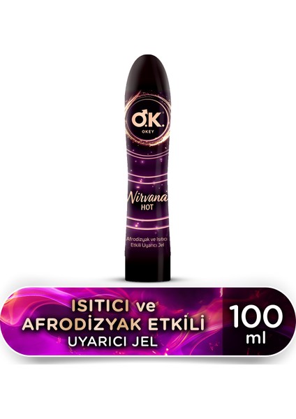 Nirvana Hot Isıtıcı ve Afrodisyak Etkili Uyarıcı Jel 100 ml Pürüzsüz Dokulu