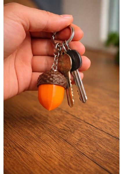 Meşe Palamudu Tasarımlı Clicker Anahtarlık Stres Oyuncağı fırsatları