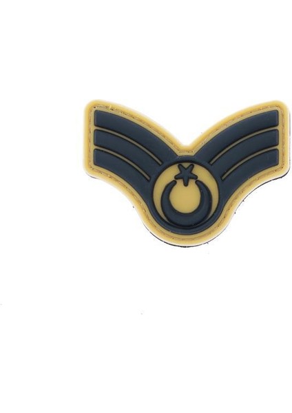 Plastik Patch (Peç) Astsubay Rütbe - Renk: Bej | Rütbe: ASB.ÜÇVŞ