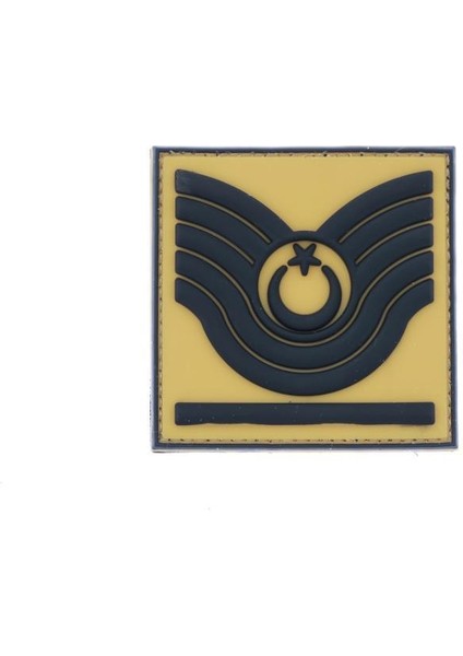 Plastik Patch (Peç) Astsubay Rütbe - Renk: Bej | Rütbe: ASB.ÜÇVŞ