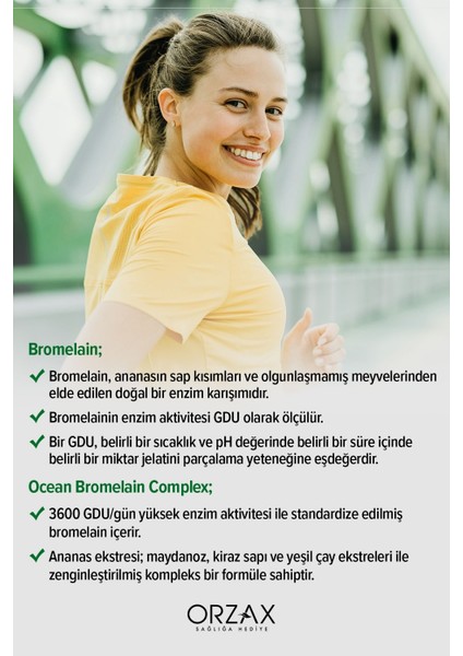 Ocean Bromelain Complex 60 Tablet x 2 Adet modelleri