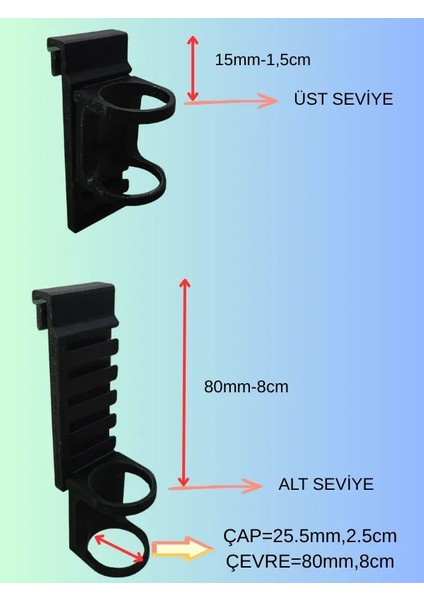 Akvaryum Isıtıcı Sabitleme Aparatı-(Seviye Ayarlı) modelleri