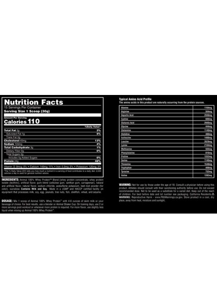 Animal, 100% Whey Protein 454 gr Çilek Aromalı fiyatları