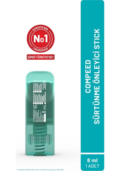 Sürtünme ve Kabarcık Oluşumuna Karşı Ayak ve Vücut İçin Sürtünme ve Kabarcık Önleyici Stick - 8 ml fiyatları