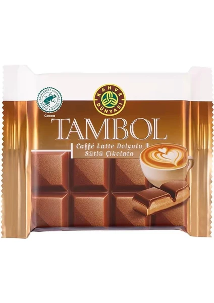 Kahve Dünyası Tambol Caffe Latte Dolgulu Sütlü Çikolata 100 gr