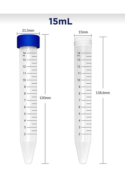 Falkon Tüpü 15 ml - Dibi Konik - 10 Adet fırsatları