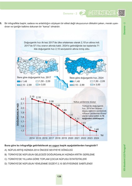 8. Sınıf LGS 4x Paragraf Soru Bankası modelleri