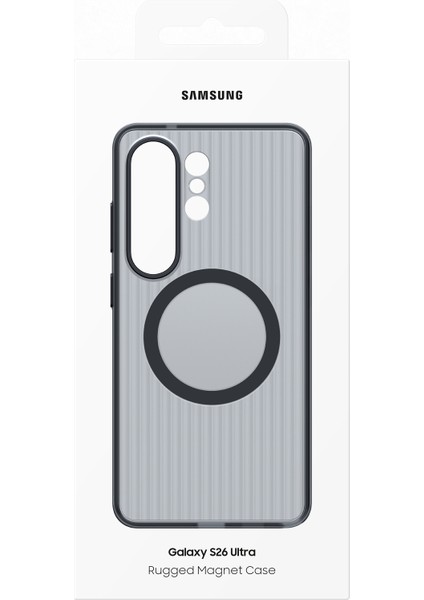 Galaxy S26 Ultra Rugged Magnet Kılıf - Siyah