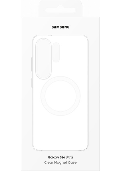 Galaxy S26 Ultra Şeffaf Magnet Kılıf