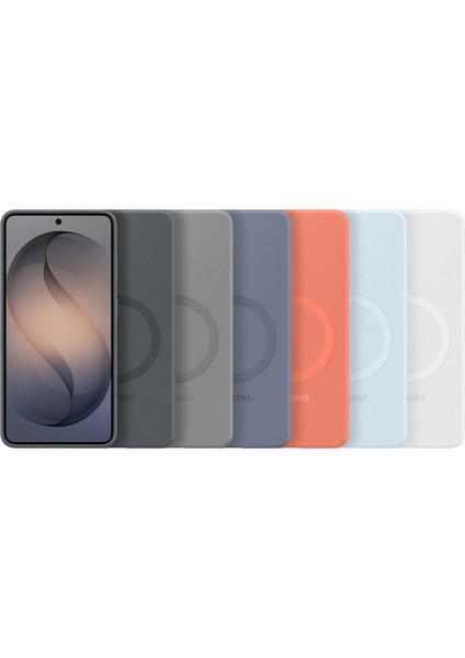 Galaxy S26 Silikon Magnet Kılıf - Gri