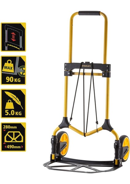 FT582 Katlanır El Arabası 90 Kg Hafif ve Dayanıklı Çelik Gövde ile Konforlu Kullanım fiyatları
