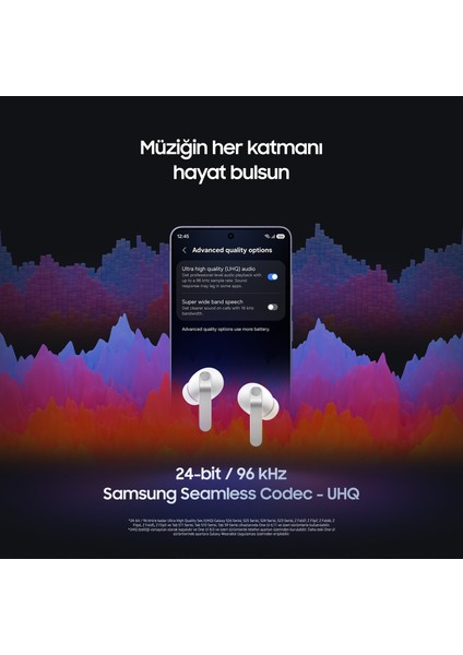 Galaxy Buds4 Pro Bluetooth Kulaklık Beyaz(ANC) fırsatları