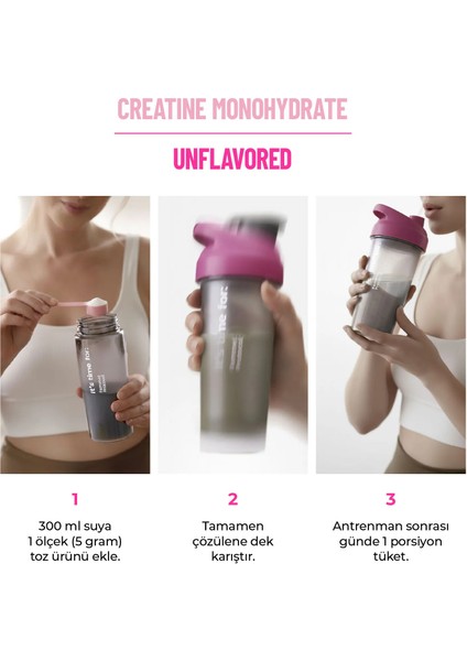 Creatine Monohydrate - 300 G - 60 Servis modelleri