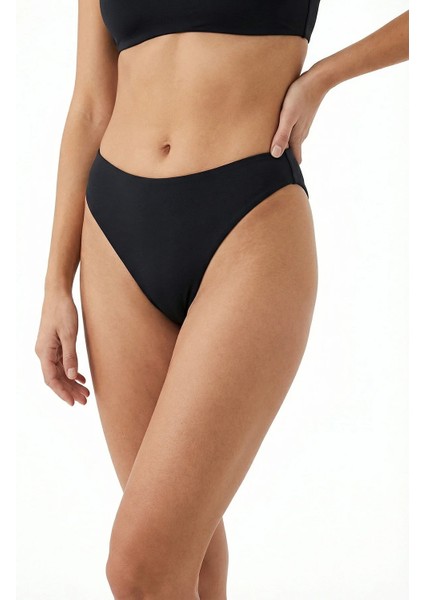 Si̇yah Minimal Orta Bel Bikini Altı modelleri
