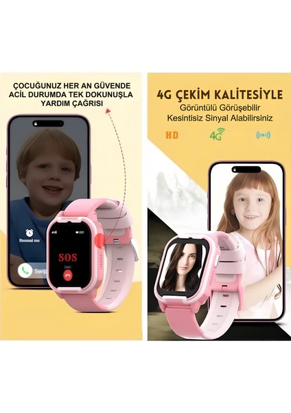 CT24 4g Gps'li Çocuk Akıllı Saati (Çizim Tableti Hediyeli)