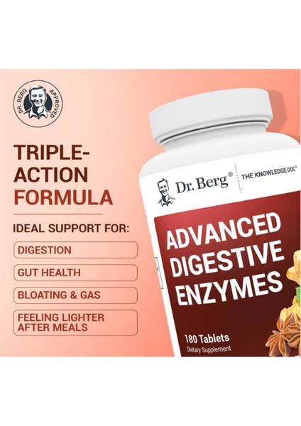 (Özelsporcugıdaların'dan !!) Advanced Digestive Enzymes - 180 Tablets.53. modelleri