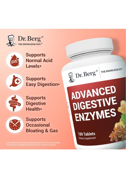 (Özelsporcugıdaların'dan !!) Advanced Digestive Enzymes - 180 Tablets.53. fırsatları