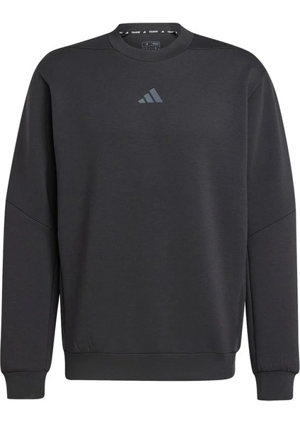 Designed For Training Crew Erkek Siyah Sweatshirt.-