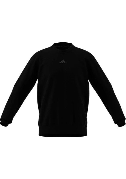Designed For Training Crew Erkek Siyah Sweatshirt.-
