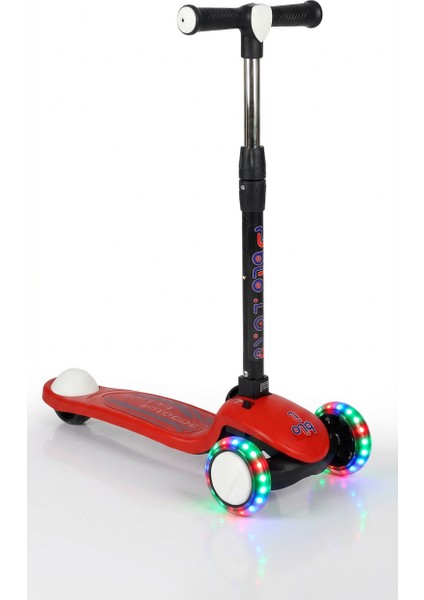 Işıklı/ledli Üç Teker Yükseklik Ayarlanabilir ve Katlanabilir Fren Sistemli Çocuk Scooter