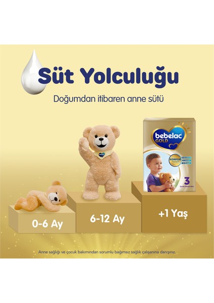 Gold Konfor 3 Çocuk Devam Sütü 1 Yaş+ 350 Gr fırsatları