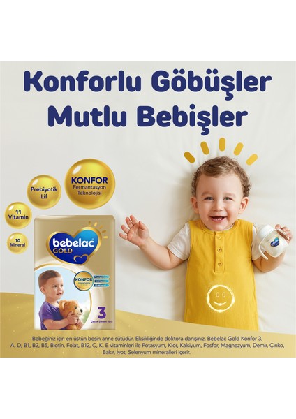 Gold Konfor 3 Çocuk Devam Sütü 1 Yaş+ 350 Gr