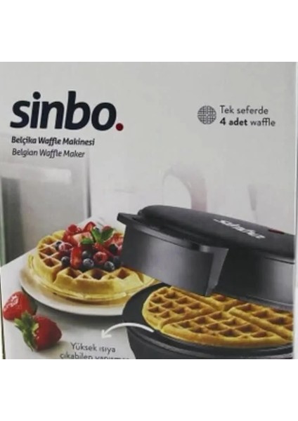 Belçika Waffle Makinesi SSM-2589 5-5,9 lt Kapasite ile Çıkarılabilir Hazne ve Kolay Temizlik