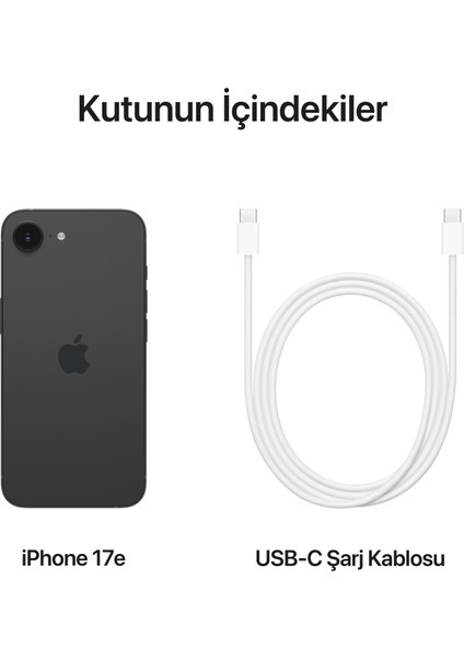 iPhone 17e 512GB Siyah