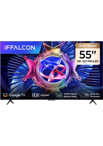 iFFALCON 55U95A 55'' 139 Ekran Uydu Alıcılı 4K Ultra HD Google MiniLED TV