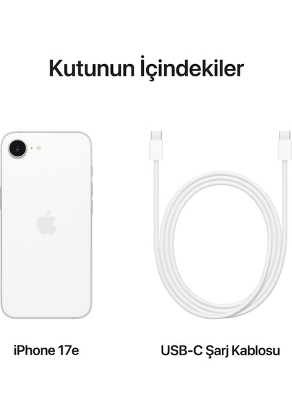 iPhone 17e 512GB Beyaz