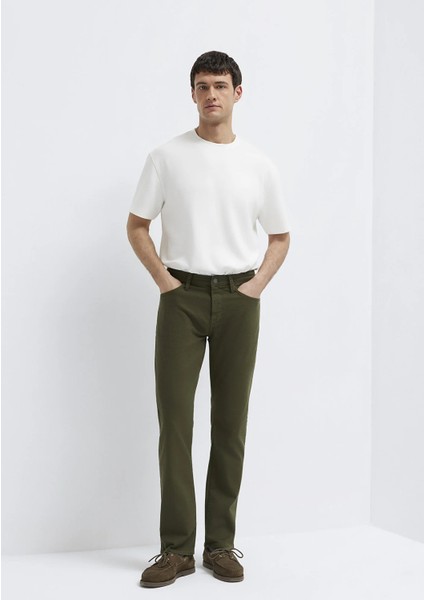 Martin Yeşil Gabardin Pantolon 00378A3057 modelleri