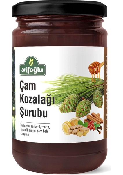 660 ml Çam Kozalağı Şurubu Doğal İçeriklerle Kuşburnu Zencefil Tarçın Karanfil Limon fiyatları