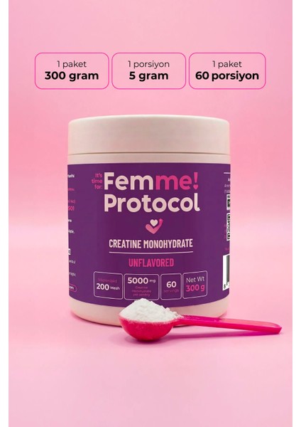 Creatine Monohydrate - 300 G - 60 Servis fiyatları