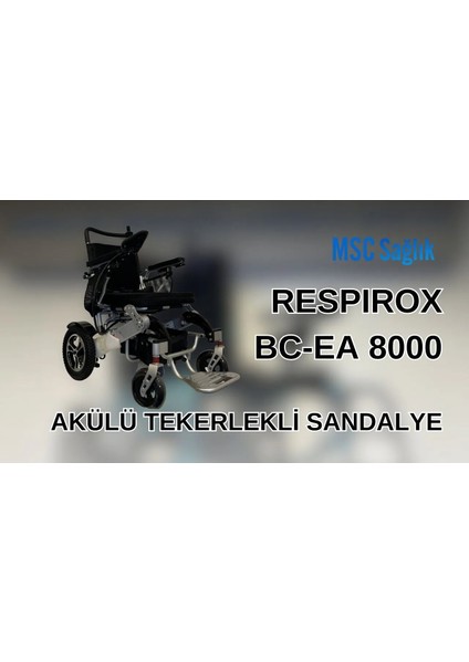 BC-EA8000 Akülü Tekerlekli Sandalye 360 Derece Joystick ile Taşınabilir ve Katlanabilir