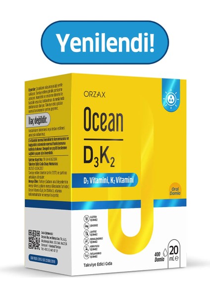 Ocean D3K2 20ml Damla fiyatları