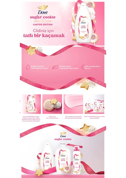 Sugar Cookie Duş Jeli 450 ml X2 Nemlendirici Etkisi ile Tatlı Kurabiye Kokusu Sunar indirimleri