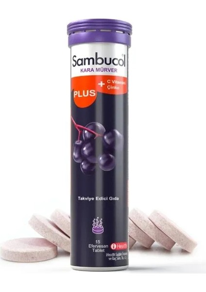 Kara Mürver Efervesan Tablet C Vitamini Çinko 15 Tablet fırsatları