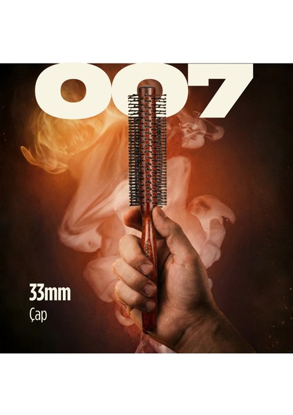 Professional 007 Ufak Saç Fön Fırçası 31 mm Çaplı Boncuklu Uçlarla Kolay Fön Sağlar fiyatları