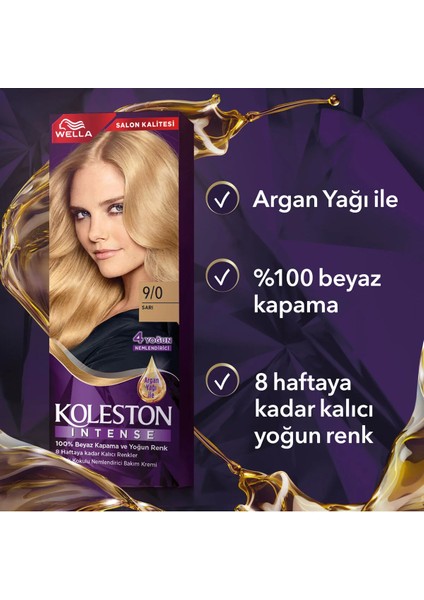 Koleston Intense 9/0 Açık Sarı Saç Boyası