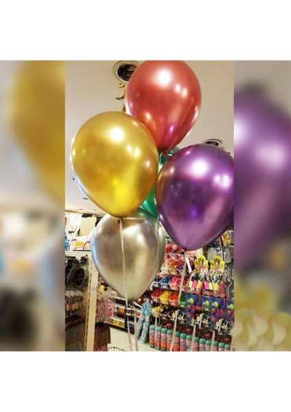 Pembe Krom Balon 5 Adet (30 Cm) modelleri
