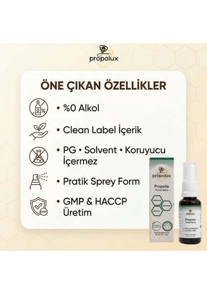 Doğal Propolis Sprey 2'li Set - 20 ml x 2 - Propolis Sprey Seti indirimleri