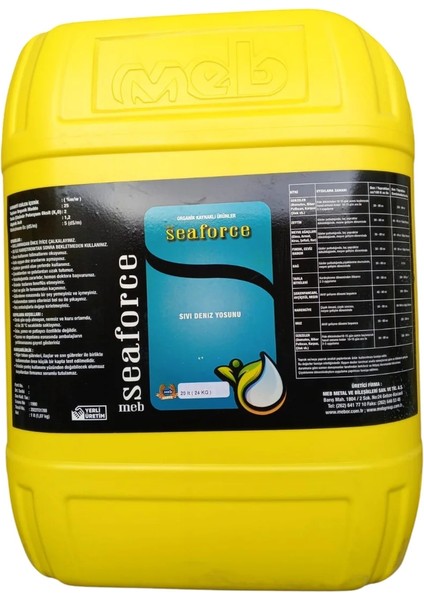 or Seaforce Sıvı Deniz Yosunu 20 Litre