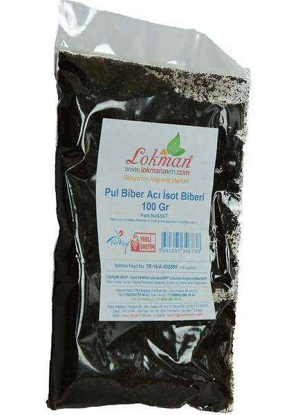 Pul Biber Acı Isot Biberi 100 gr Paket modelleri